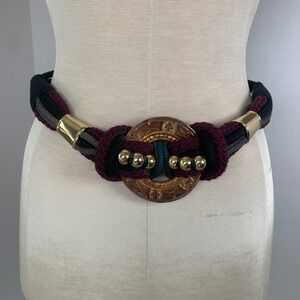 Vintage Leather Shop 80's Belt Size Small Boho